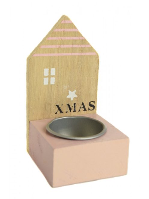 D&D Xmas házikós mécsestartó – 10 cm