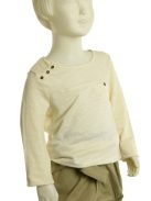 Massimo Dutti vajszínű, len lány felső – 110/122