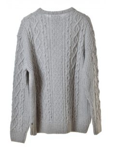 Gant szürke, gyapjú férfi kötött pulóver – 3XL