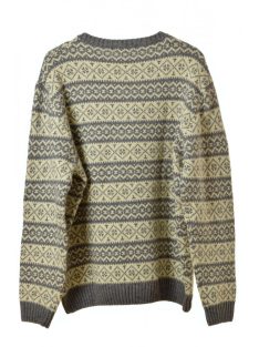 Gant szürke mintás, alpaka szőr férfi pulóver – 2XL