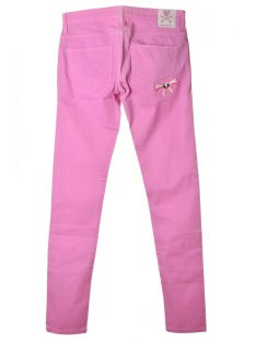 Tokidoki rózsaszín, szűk lábszárú női farmernadrág