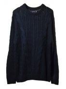 Nautica sötétkék kötött férfi pulóver – 2XL