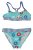 Boboli világoskék, úszógumi mintás lány bikini – 104