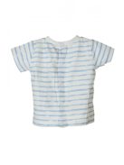 Boboli fehér, kék csíkos gyerek póló – 56