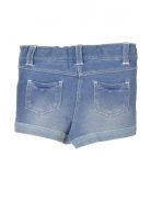 Boboli kék, patentos lány farmershort – 62