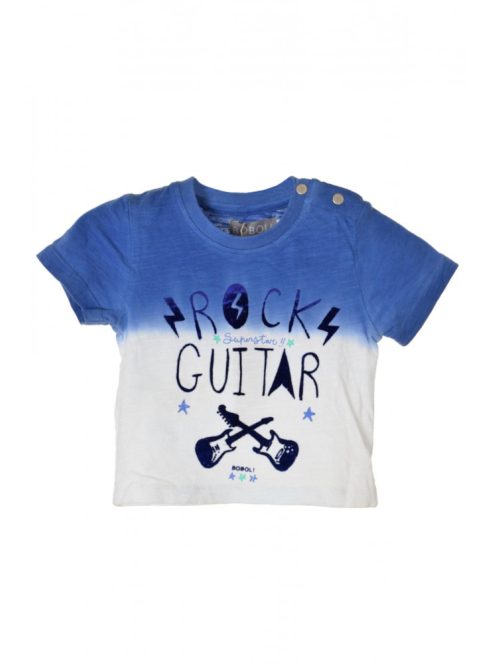 Boboli kék, fehér, gitáros fiú póló – 62