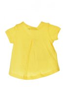 Boboli citromsárga, feliratos, pillangós lány póló – 62