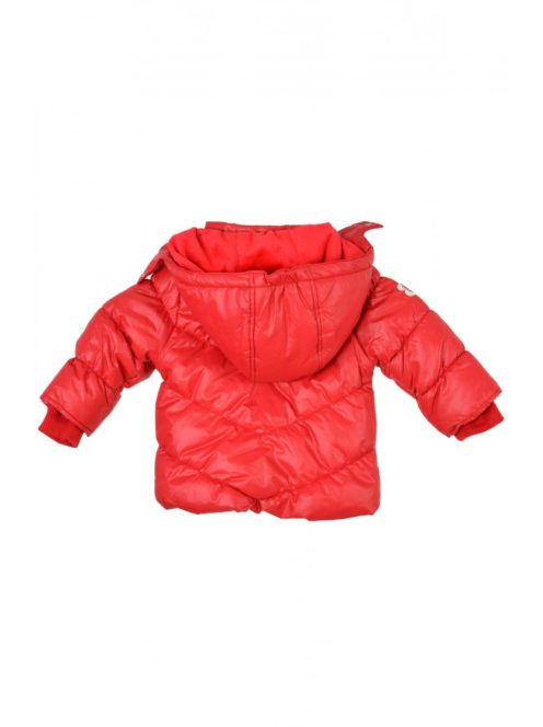 Boboli piros, virágos lány téli kabát – 80