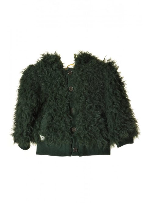 Boboli zöld műszőrmés lány kabát – 80
