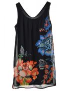 Desigual fekete, ujjatlan női ruha