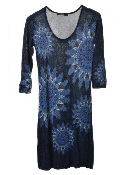 Desigual sötétkék, csillogó női ruha – XS