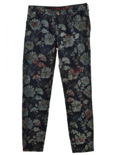 Desigual sötétkék, mintás skinny farmernadrág – 30