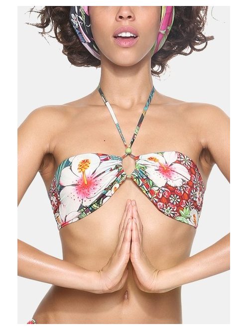 Desigual Morey zöld női bikini felső – XL