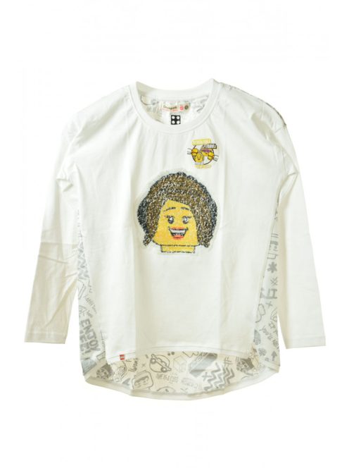 Desigual Lego flitteres, hosszú ujjú lány póló – 11-12 év