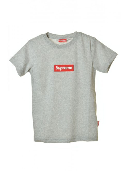 Supreme szürke gyerek póló
