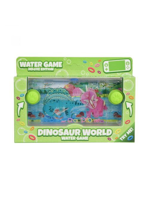 Dinoszaurusz vízi karikás játék – 15x7 cm, zöld gomb