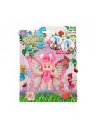 Butterfly Fairy tündér baba mozgó szárnyakkal – 8 cm