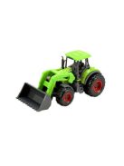 Toi-Toys zöld, fém  markolós traktor – 8 cm