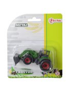 Toi-Toys zöld, fém  markolós traktor – 8 cm
