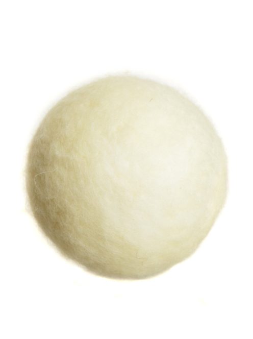 PTMD fehér hógolyó dekor – 9 cm