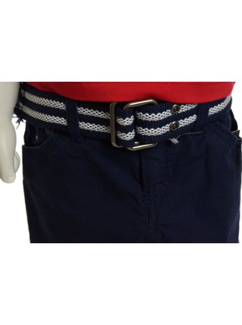 Tommy Hilfiger sötétkék gyerek nadrág övvel