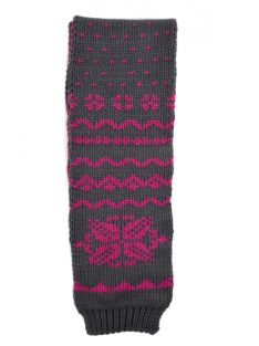 Mexx sötétszürke, pink lány sál