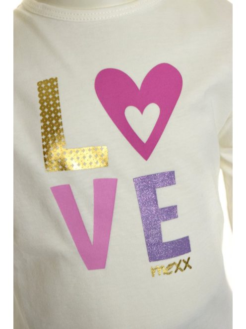 Mexx fehér, hosszú ujjú lány felső