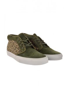 Vans zöld, leopárd mintás férfi cipő