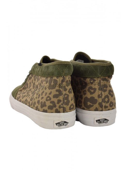 Vans zöld, leopárd mintás férfi cipő