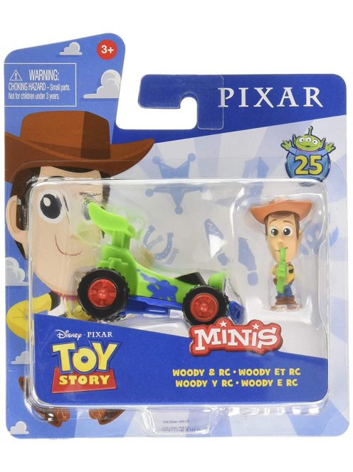 Toy Story Minis Woody figura autóval – 14x15 cm