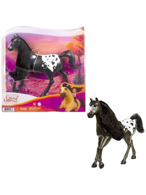 Szilaj fekete ló figura – 20 cm