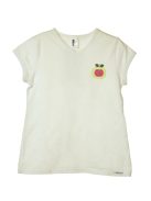 Skiny fehér, alma mintás lány pizsama – 128