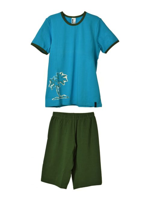 Skiny kék, zöld fiú pizsama – 128