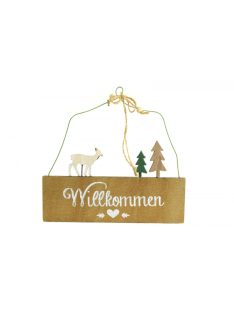 Willkommen ajtódísz – 20 cm