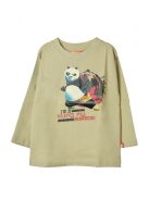 Fiú  Drapp Hosszú ujjú Kungfu Panda Felső
