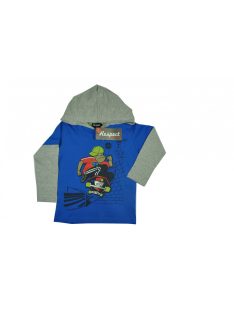 Respect kék, gorillás, kapucnis fiú felső