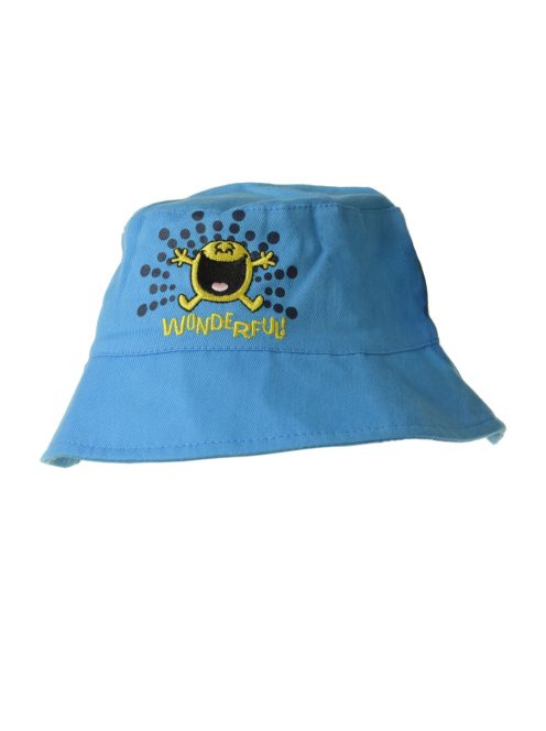 Világoskék Mr. Happy nyári gyerek kalap