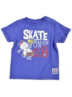 Blue Seven kék, gördeszkás fiú póló