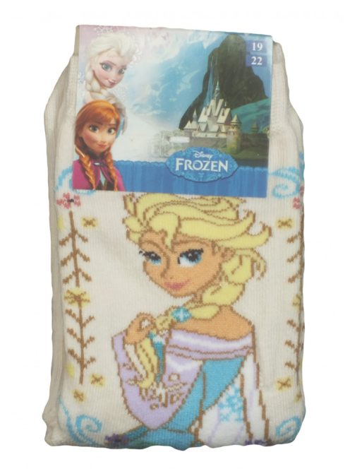 Jégvarázs Elsa bézs lány zokni
