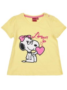 Snoopy Belle citromsárga kislány póló