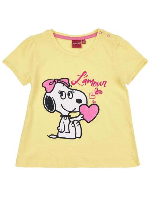 Snoopy Belle citromsárga kislány póló