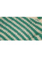 Emoi zöld csíkos kötött lány pulóver