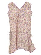 Petite Fleur lila virágos lányka ruha – 92
