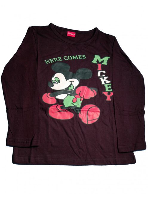 Disney Mickey egér sötétkék, hosszú ujjú gyerek felső